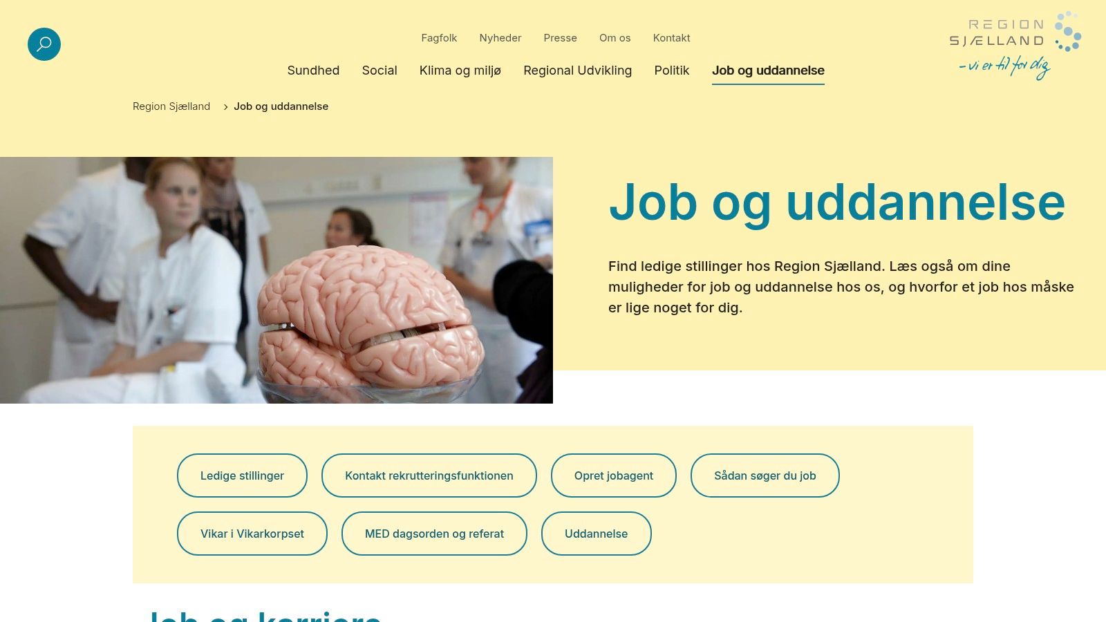 Region Sjælland – Sjællands Universitetshospital, Roskilde (Serviceafsnit)