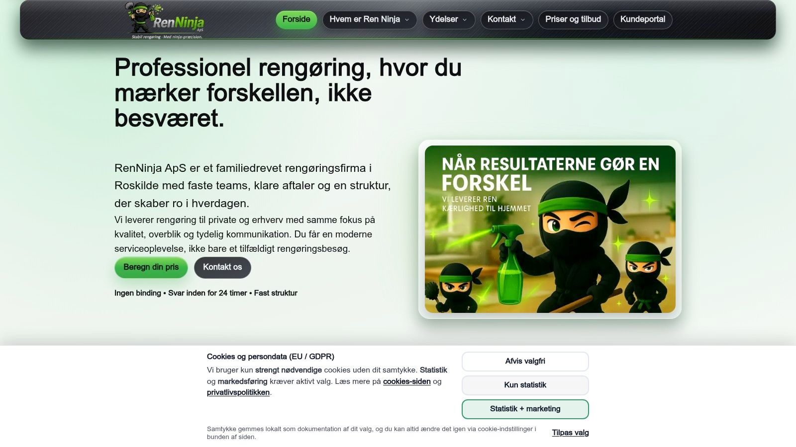 RenNinja ApS – Roskilde (privat + erhverv)
